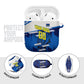 Personalized Curacao Football AirPods Case Marlin Mascot Blue National Flag Accents