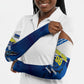 Personalized Curacao Football Arm Sleeves Marlin Mascot Blue National Flag Accents