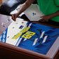 Personalized Curacao Football Puzzle Marlin Mascot Blue National Flag Accents