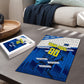 Personalized Curacao Football Puzzle Marlin Mascot Blue National Flag Accents