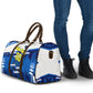 Personalized Curacao Football Travel Bag Marlin Mascot Blue National Flag Accents