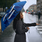 Personalized Curacao Football Umbrella Marlin Mascot Blue National Flag Accents