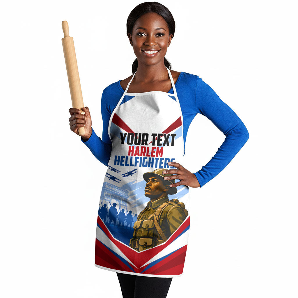Personalized Harlem Hellfighters Apron Vintage WWI Military History Patriotic Art