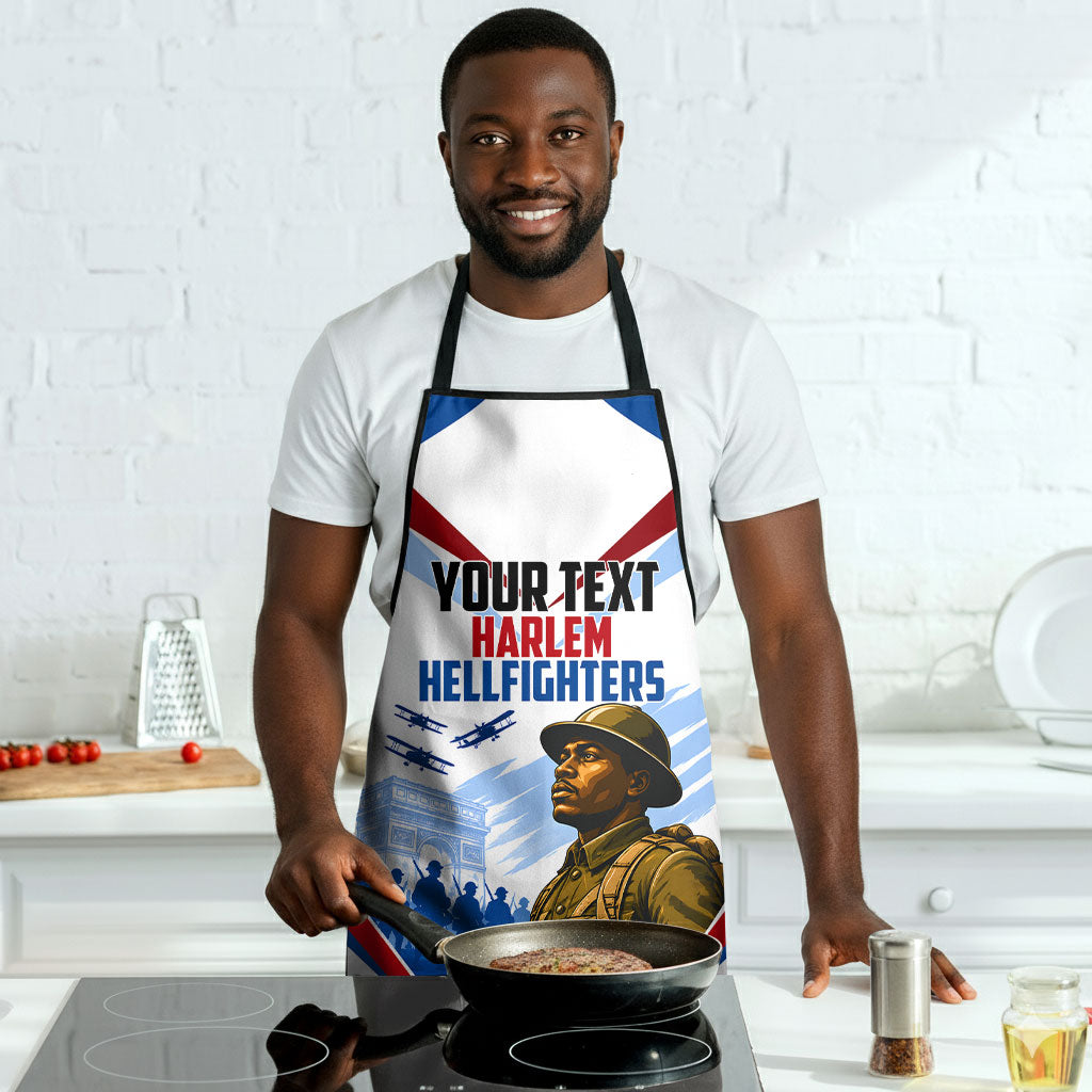 Personalized Harlem Hellfighters Apron Vintage WWI Military History Patriotic Art