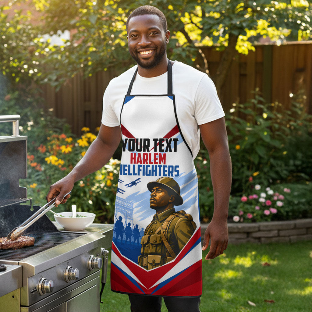 Personalized Harlem Hellfighters Apron Vintage WWI Military History Patriotic Art