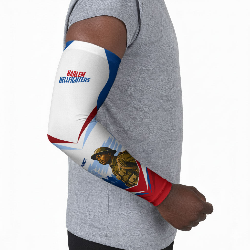 Personalized Harlem Hellfighters Arm Sleeves Vintage WWI Military History Patriotic Art