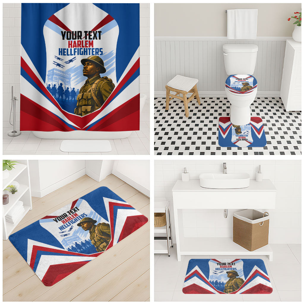 Personalized Harlem Hellfighters Bathroom Set Vintage WWI Military History Patriotic Art