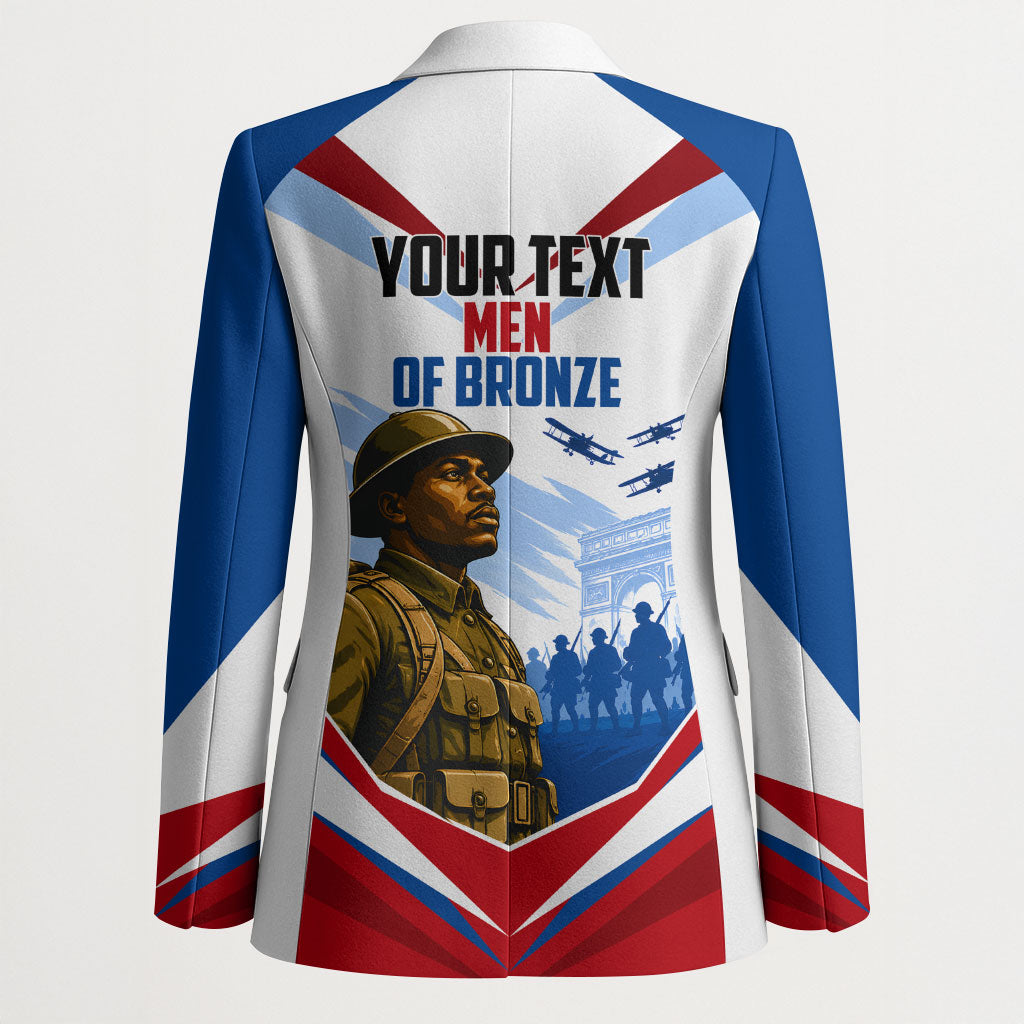 Personalized Harlem Hellfighters Blazer Vintage WWI Military History Patriotic Art
