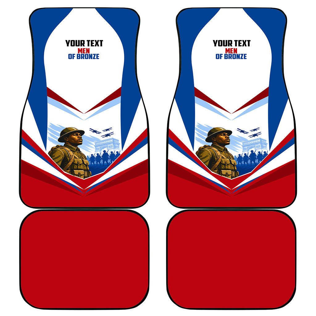 Personalized Harlem Hellfighters Car Mats Vintage WWI Military History Patriotic Art