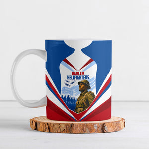 Personalized Harlem Hellfighters Ceramic Mug Vintage WWI Military History Patriotic Art