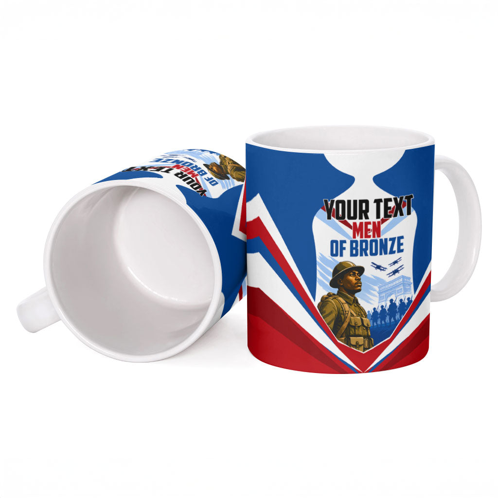 Personalized Harlem Hellfighters Ceramic Mug Vintage WWI Military History Patriotic Art