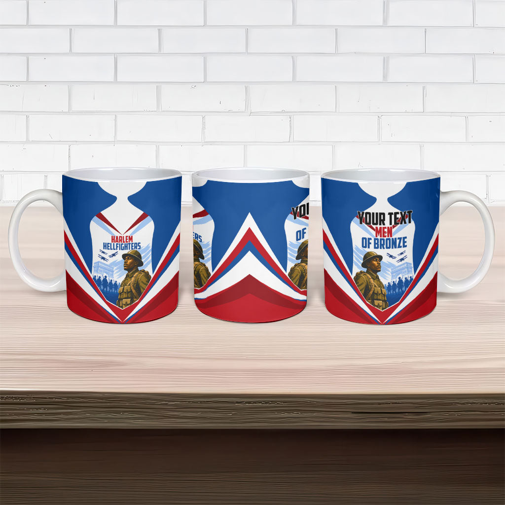 Personalized Harlem Hellfighters Ceramic Mug Vintage WWI Military History Patriotic Art