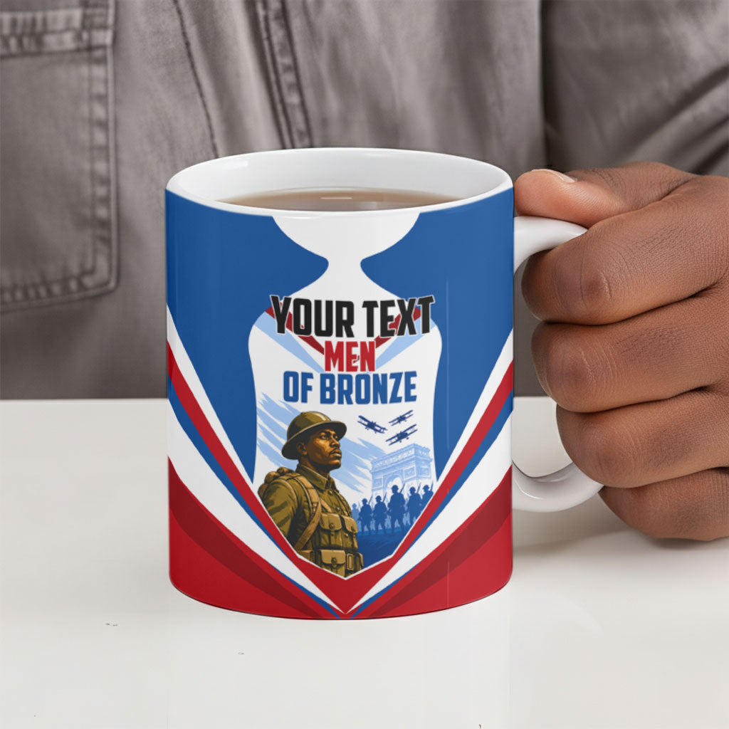 Personalized Harlem Hellfighters Ceramic Mug Vintage WWI Military History Patriotic Art