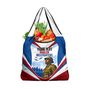 Personalized Harlem Hellfighters Grocery Bag Vintage WWI Military History Patriotic Art