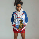 Personalized Harlem Hellfighters Hoodie Dress Vintage WWI Military History Patriotic Art