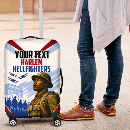 Personalized Harlem Hellfighters Luggage Cover Vintage WWI Military History Patriotic Art