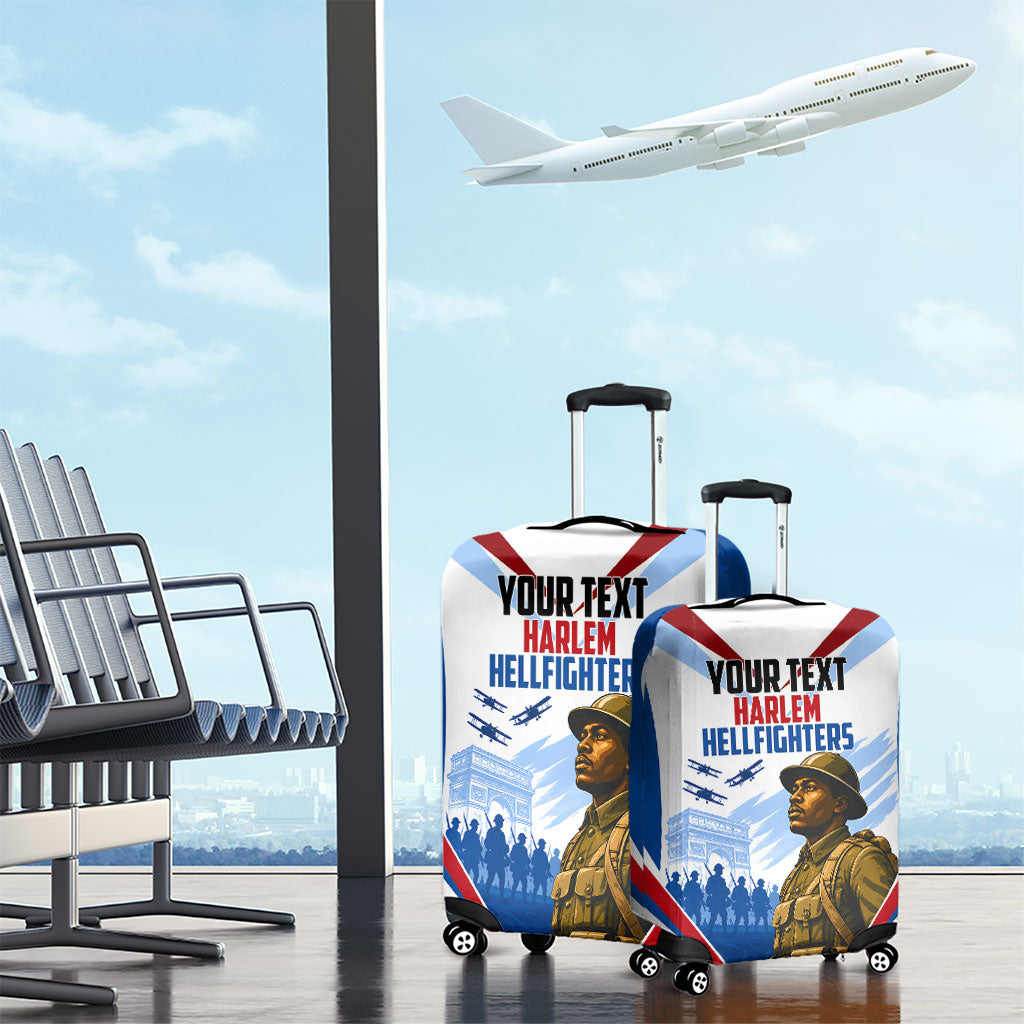 Personalized Harlem Hellfighters Luggage Cover Vintage WWI Military History Patriotic Art