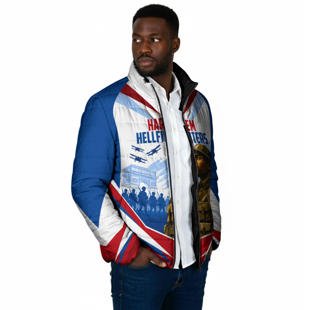 Personalized Harlem Hellfighters Padded Jacket Vintage WWI Military History Patriotic Art