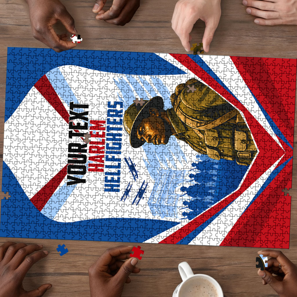 Personalized Harlem Hellfighters Puzzle Vintage WWI Military History Patriotic Art