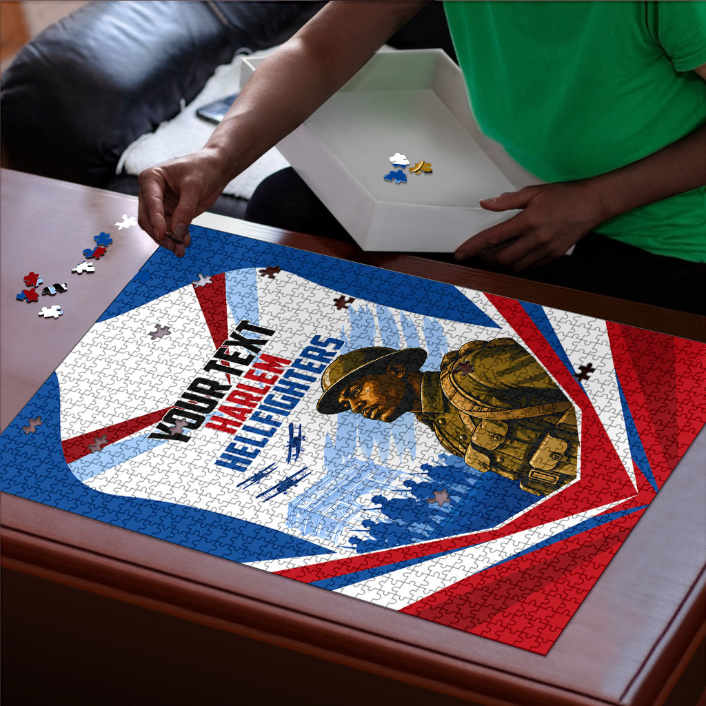 Personalized Harlem Hellfighters Puzzle Vintage WWI Military History Patriotic Art