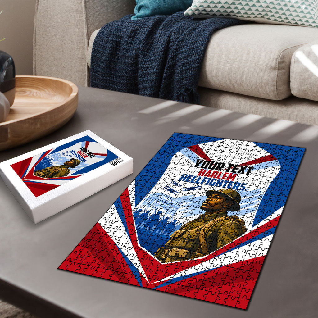 Personalized Harlem Hellfighters Puzzle Vintage WWI Military History Patriotic Art
