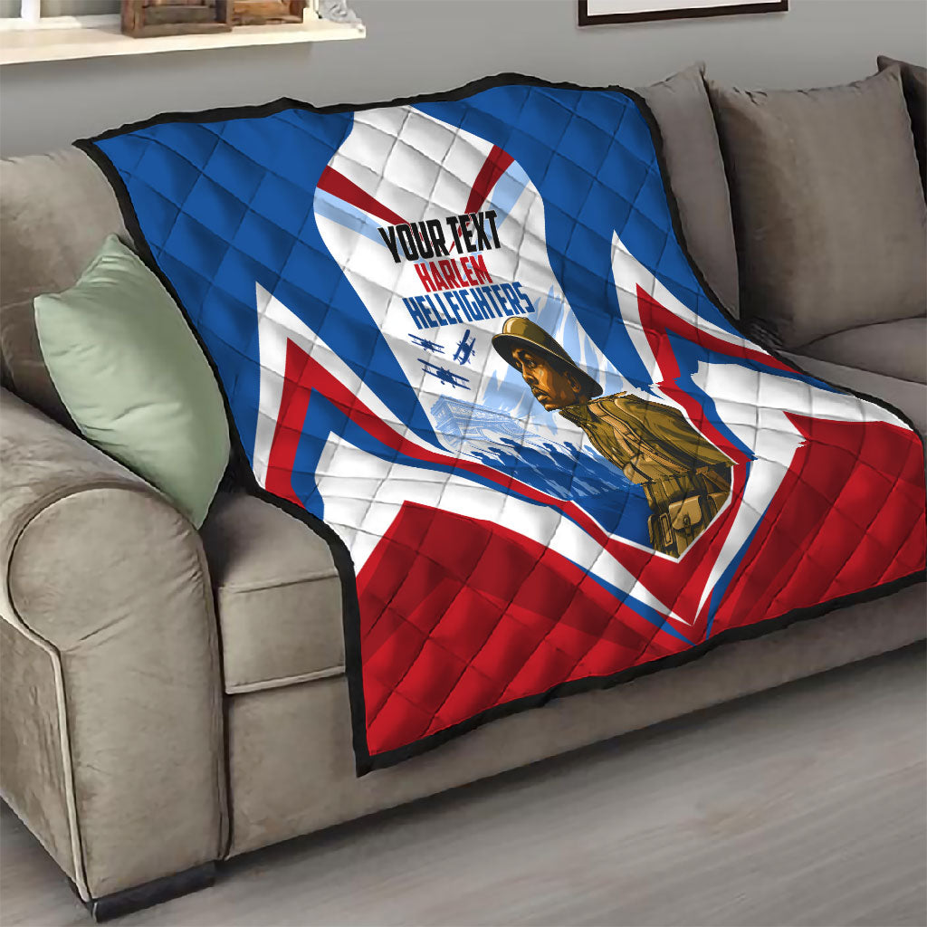 Personalized Harlem Hellfighters Quilt Vintage WWI Military History Patriotic Art