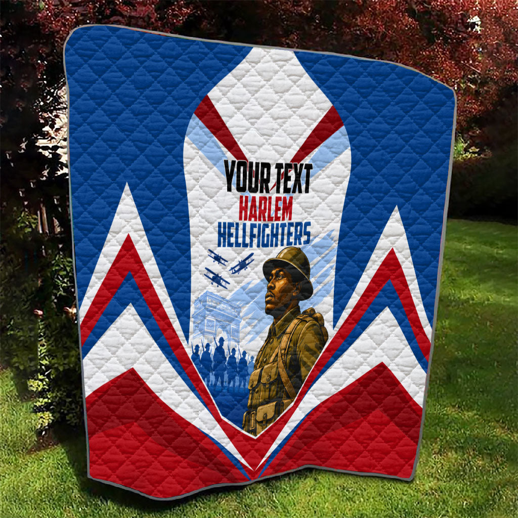 Personalized Harlem Hellfighters Quilt Vintage WWI Military History Patriotic Art