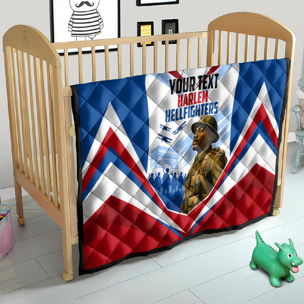 Personalized Harlem Hellfighters Quilt Vintage WWI Military History Patriotic Art