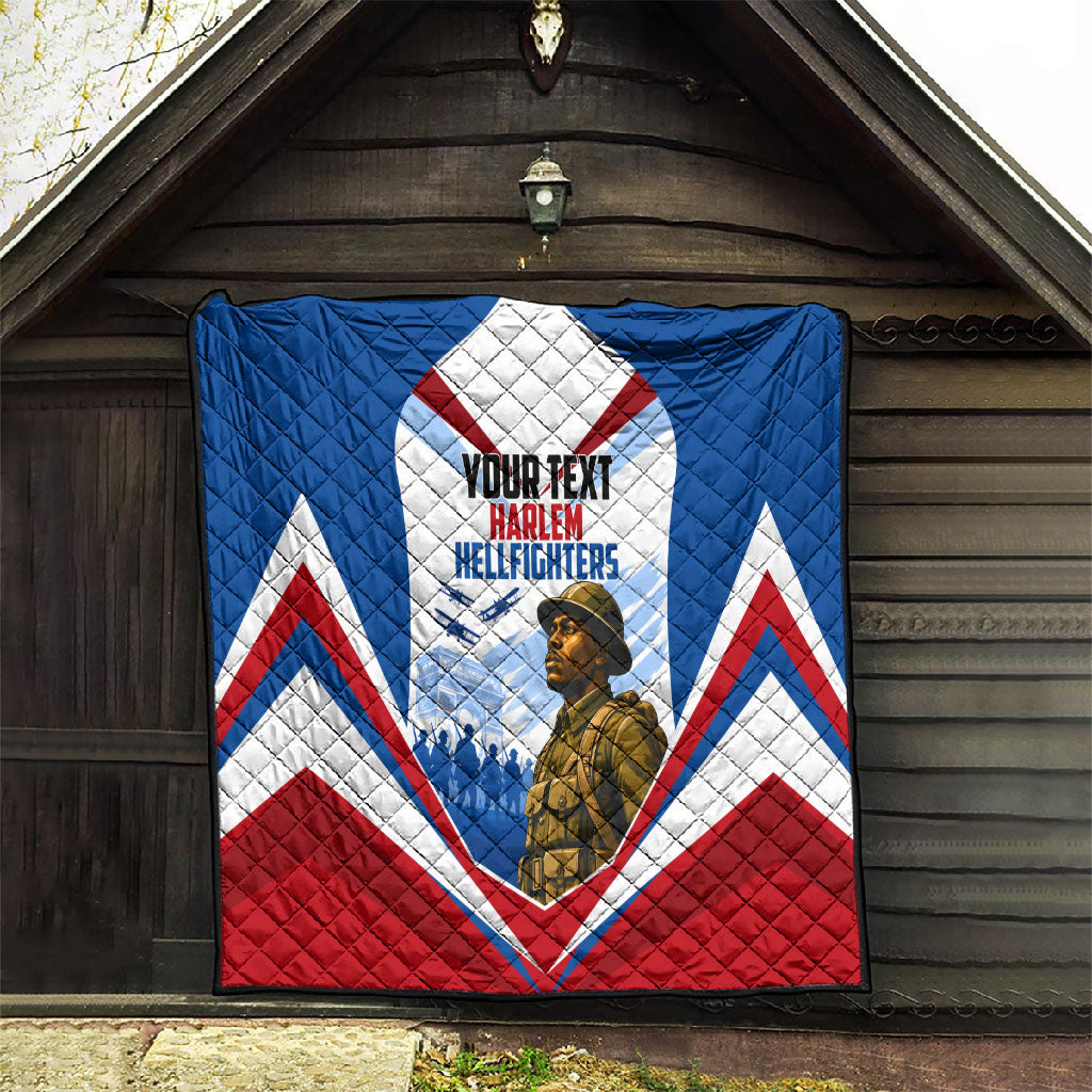 Personalized Harlem Hellfighters Quilt Vintage WWI Military History Patriotic Art