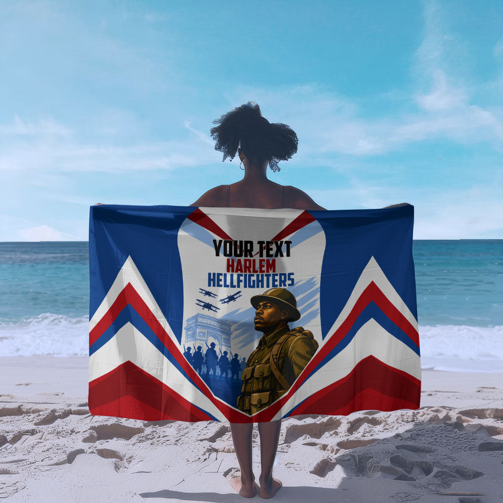 Personalized Harlem Hellfighters Sarong Vintage WWI Military History Patriotic Art