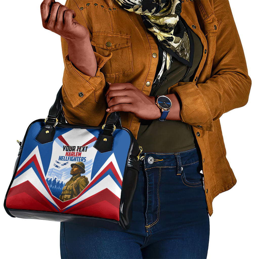 Personalized Harlem Hellfighters Shoulder Handbag Vintage WWI Military History Patriotic Art