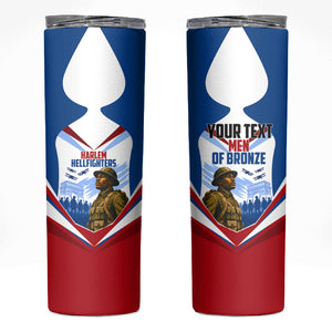 Personalized Harlem Hellfighters Skinny Tumbler Vintage WWI Military History Patriotic Art