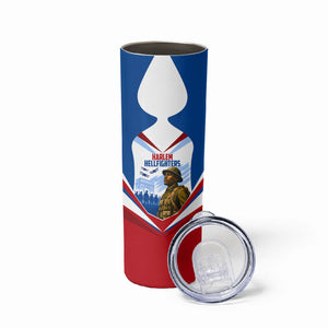 Personalized Harlem Hellfighters Skinny Tumbler Vintage WWI Military History Patriotic Art