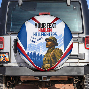 Personalized Harlem Hellfighters Spare Tire Cover Vintage WWI Military History Patriotic Art