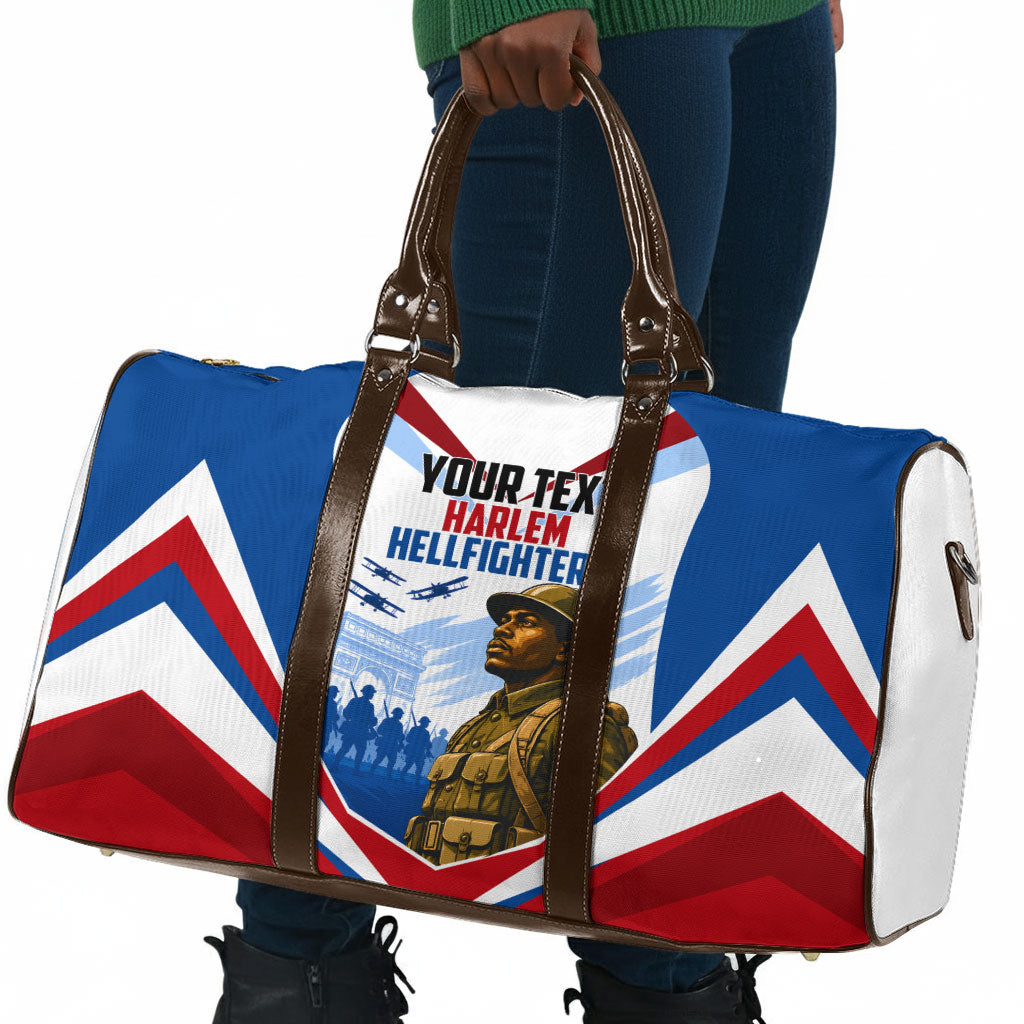 Personalized Harlem Hellfighters Travel Bag Vintage WWI Military History Patriotic Art