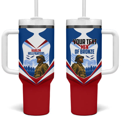 Personalized Harlem Hellfighters Tumbler With Handle Vintage WWI Military History Patriotic Art