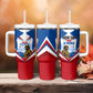 Personalized Harlem Hellfighters Tumbler With Handle Vintage WWI Military History Patriotic Art