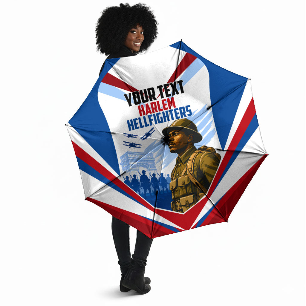 Personalized Harlem Hellfighters Umbrella Vintage WWI Military History Patriotic Art