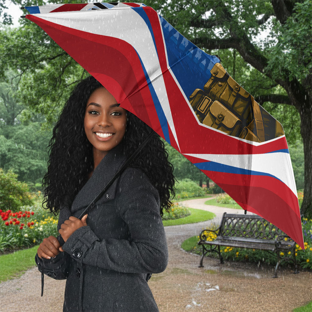 Personalized Harlem Hellfighters Umbrella Vintage WWI Military History Patriotic Art
