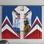 Personalized Harlem Hellfighters Window Curtain Vintage WWI Military History Patriotic Art