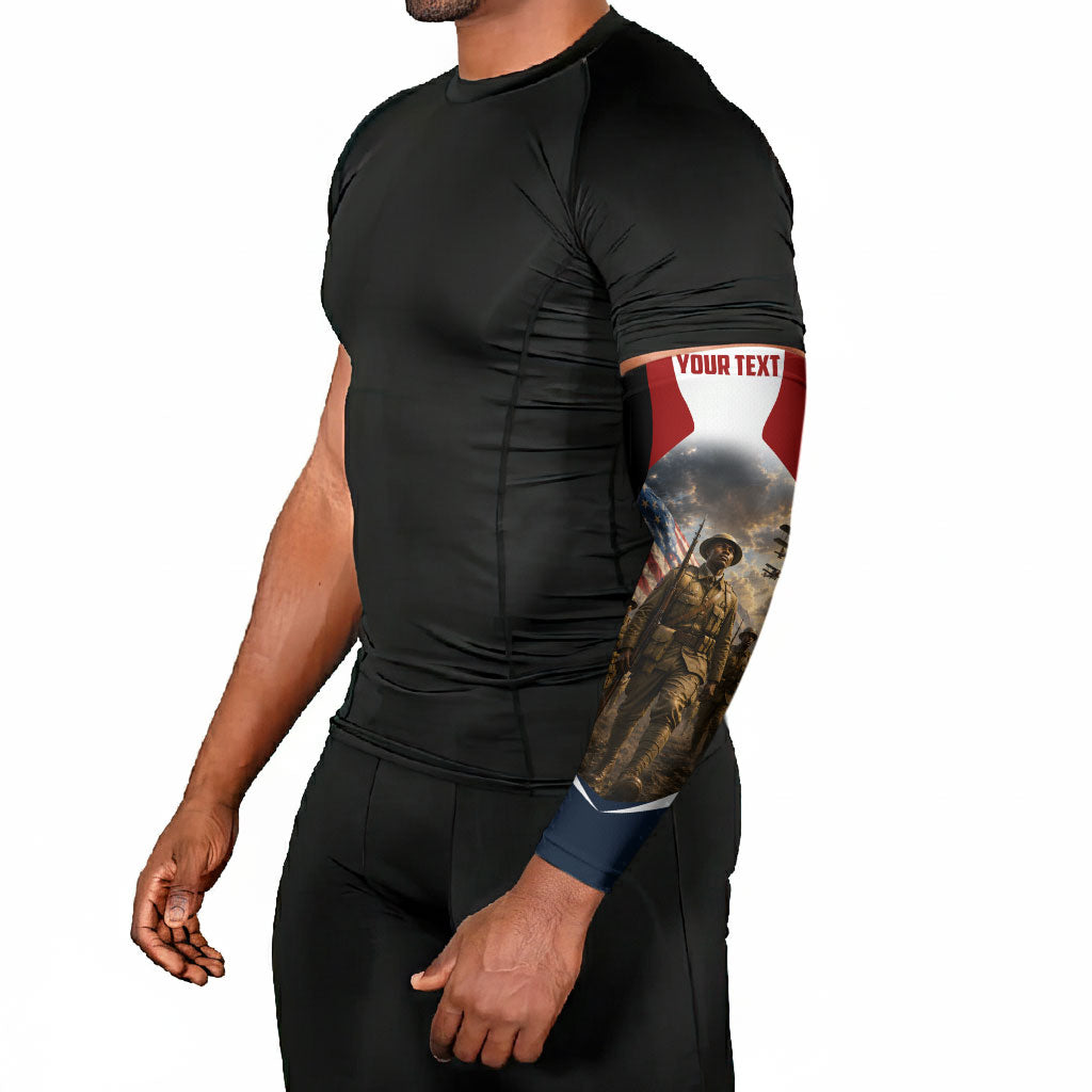 Personalized Harlem Hellfighters Arm Sleeves WWI African American Soldiers Patriotic Vintage Art
