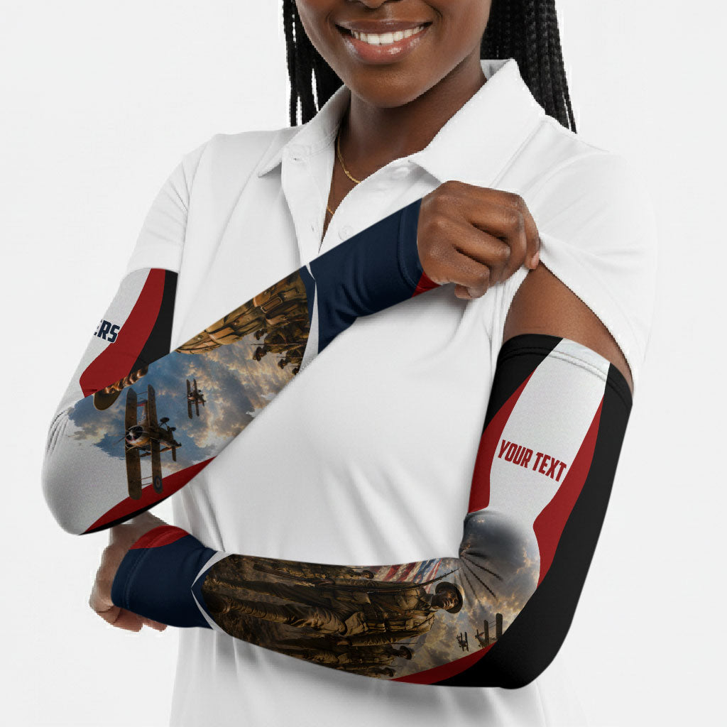 Personalized Harlem Hellfighters Arm Sleeves WWI African American Soldiers Patriotic Vintage Art