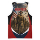 Personalized Harlem Hellfighters Basketball Jersey WWI African American Soldiers Patriotic Vintage Art