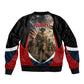 Personalized Harlem Hellfighters Bomber Jacket WWI African American Soldiers Patriotic Vintage Art