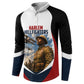 Personalized Harlem Hellfighters Button Sweatshirt WWI African American Soldiers Patriotic Vintage Art