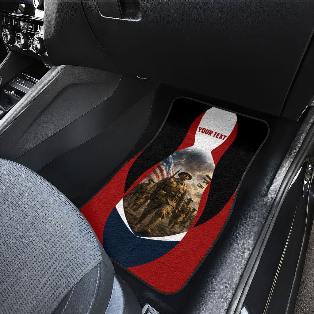 Personalized Harlem Hellfighters Car Mats WWI African American Soldiers Patriotic Vintage Art