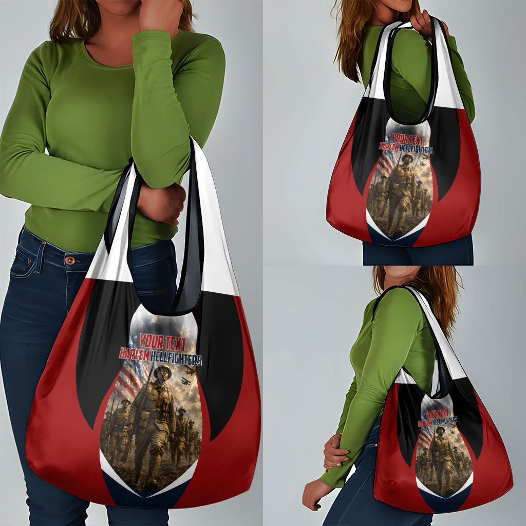 Personalized Harlem Hellfighters Grocery Bag WWI African American Soldiers Patriotic Vintage Art