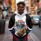 Personalized Harlem Hellfighters Hoodie WWI African American Soldiers Patriotic Vintage Art