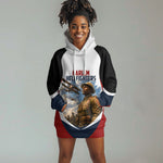 Personalized Harlem Hellfighters Hoodie Dress WWI African American Soldiers Patriotic Vintage Art