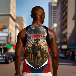 Personalized Harlem Hellfighters Men Tank Top WWI African American Soldiers Patriotic Vintage Art